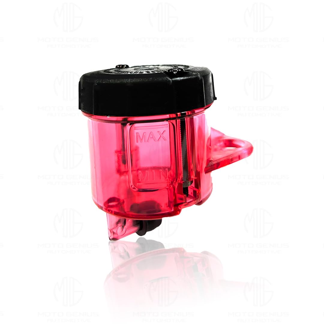 Moto GENIUSUniversal Motorcycle Front Brake Master Cylinder Oil Reservoir Tank Cup | Durable Replacement for Hydraulic Brake and Clutch Systems-Red - Moto Genius