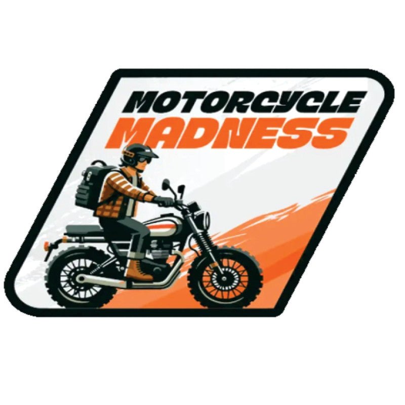 Motorcycle-Madness 3D Vinyl Sticker Waterproof Decals for Motorcycle, Helmet & Laptop | Edgy Aesthetic Stickers for Bikes and cars - Moto Genius