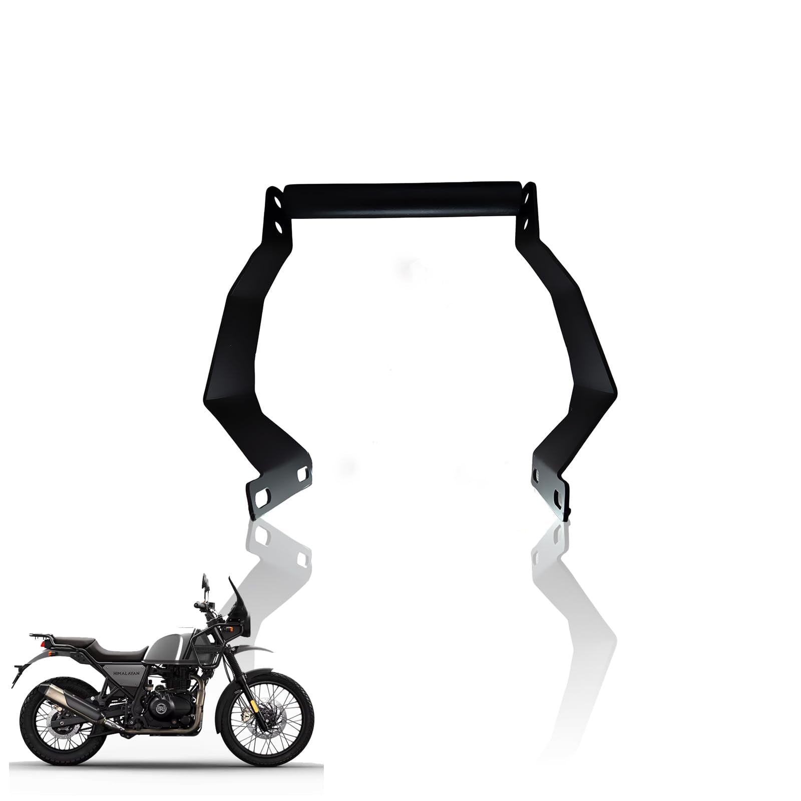 Motorcycle Smartphone GPS Mount for RE Himalayan BS3/BS4/BS6/Scram Motorbike Mobile Phone Holder GPS Frame Mount (Pack of 1) - Moto Genius