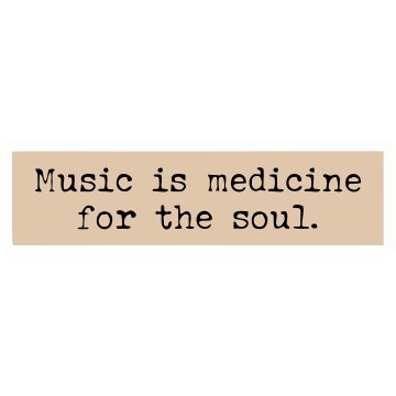 Music is Medicine for the Soul 3D Vinyl Sticker Waterproof Decals for Motorcycle, Helmet & Laptop | Edgy Aesthetic Stickers for Bikes and cars - Moto Genius