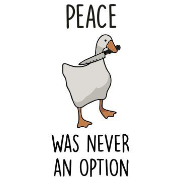 Peace Was never an option Vinyl Sticker Waterproof Decals for Motorcycle, Helmet & Laptop | Edgy Aesthetic Stickers for Bikes and cars - Moto Genius