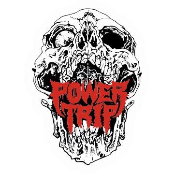 Power Trip 3D Vinyl Sticker Waterproof Decals for Motorcycle, Helmet & Laptop | Edgy Aesthetic Stickers for Bikes and cars - Moto Genius