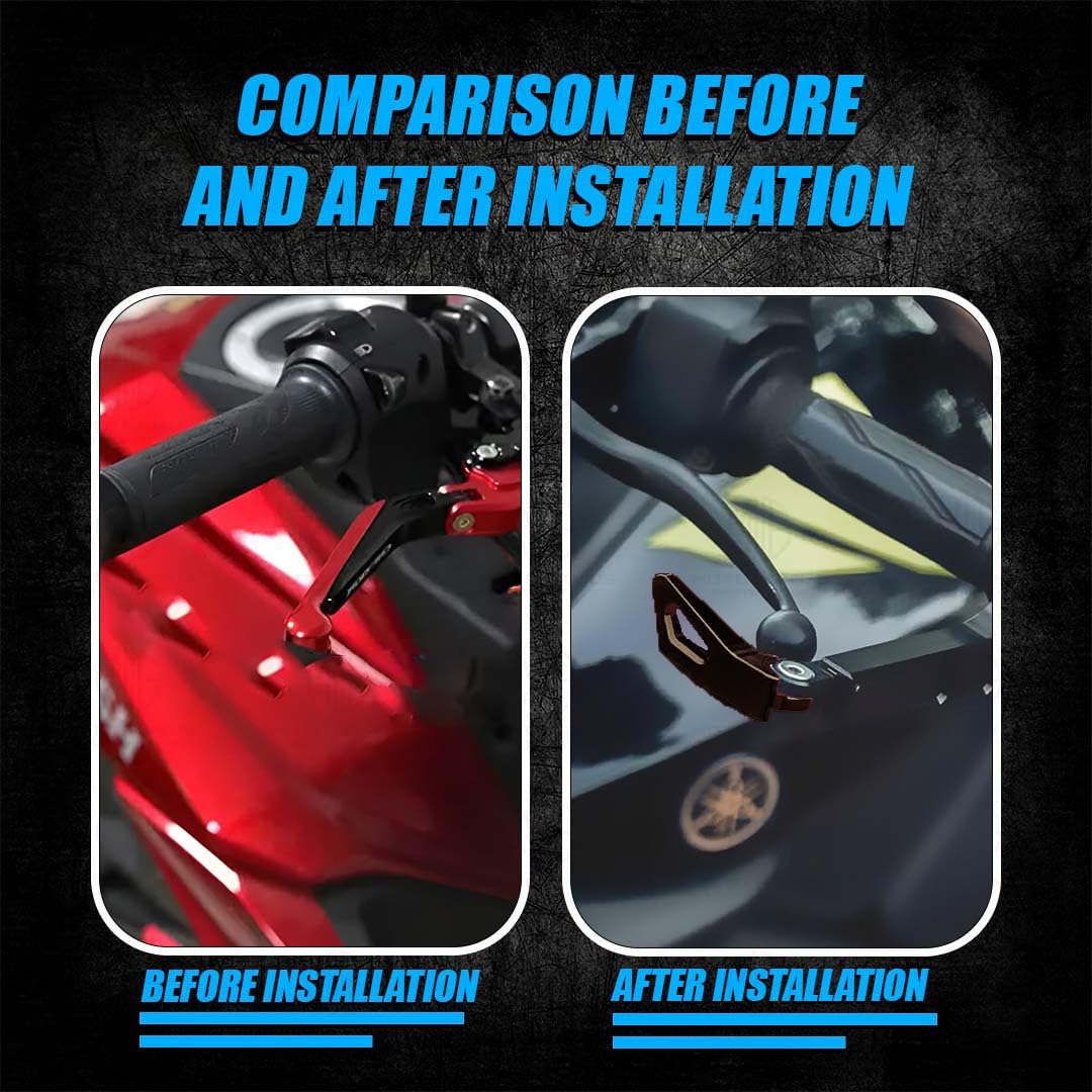 Premium Adjustable CNC Brake Clutch Lever Protector Guard for Motorcycles & Bikes – Universal Fit-Black - Moto Genius