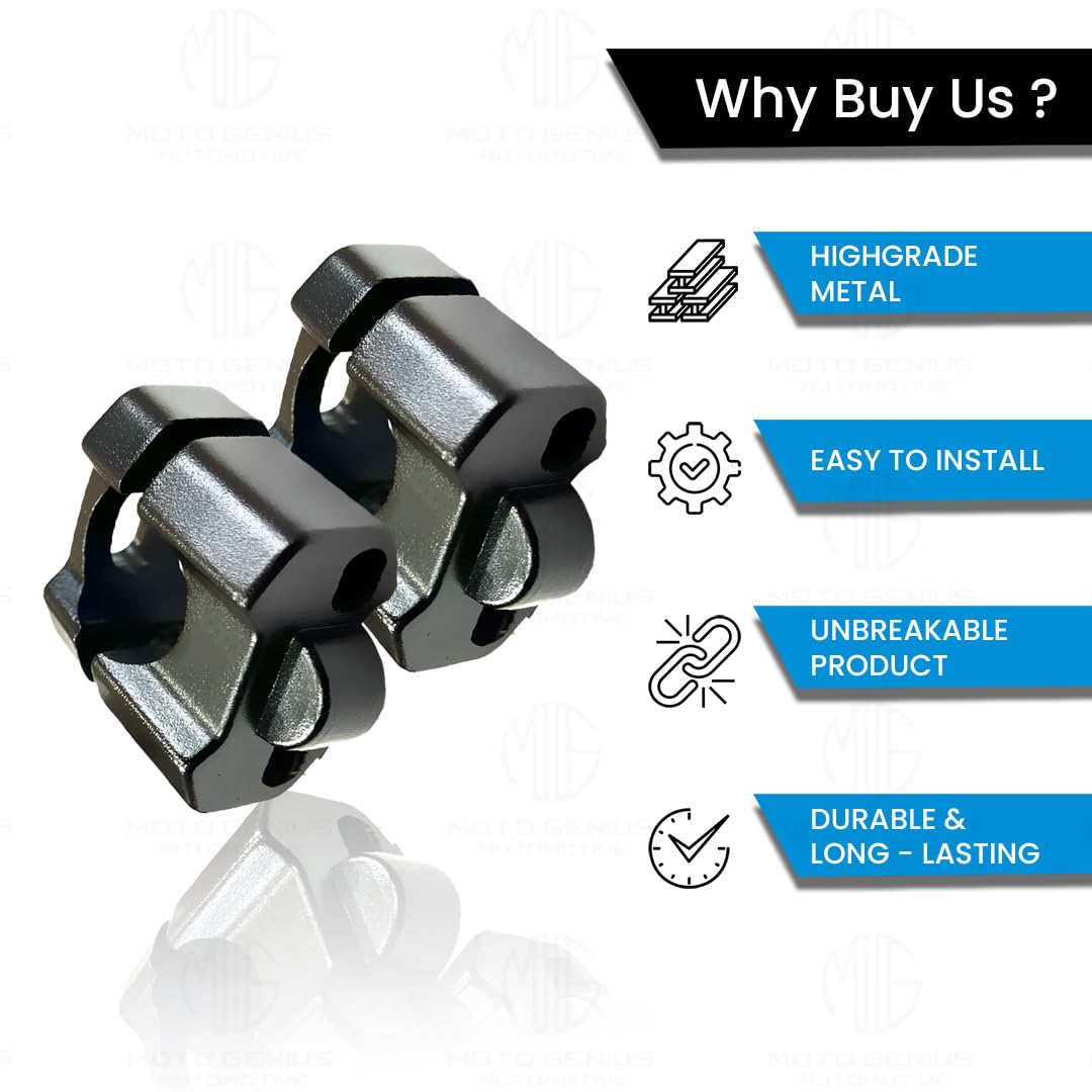 Pro Taper Universal Aluminum Motorcycle Handlebar Risers | Adjustable, Lightweight, Durable, Compatible with Universal Motorbikes - Moto Genius