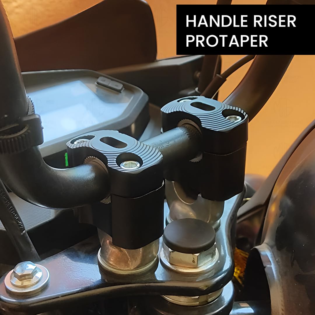 Pro Taper Universal Aluminum Motorcycle Handlebar Risers | Adjustable, Lightweight, Durable, Compatible with Universal Motorbikes - Moto Genius