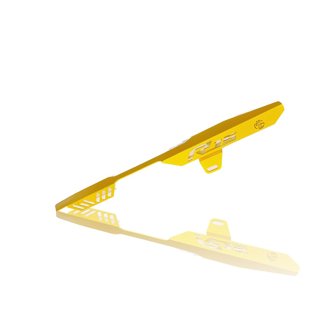 R15 V3 Bike Chain Cover - Durable and Lightweight Protector for Optimal Chain Performance | Easy Installation, Fits in R15 Model-Yellow - Moto Genius