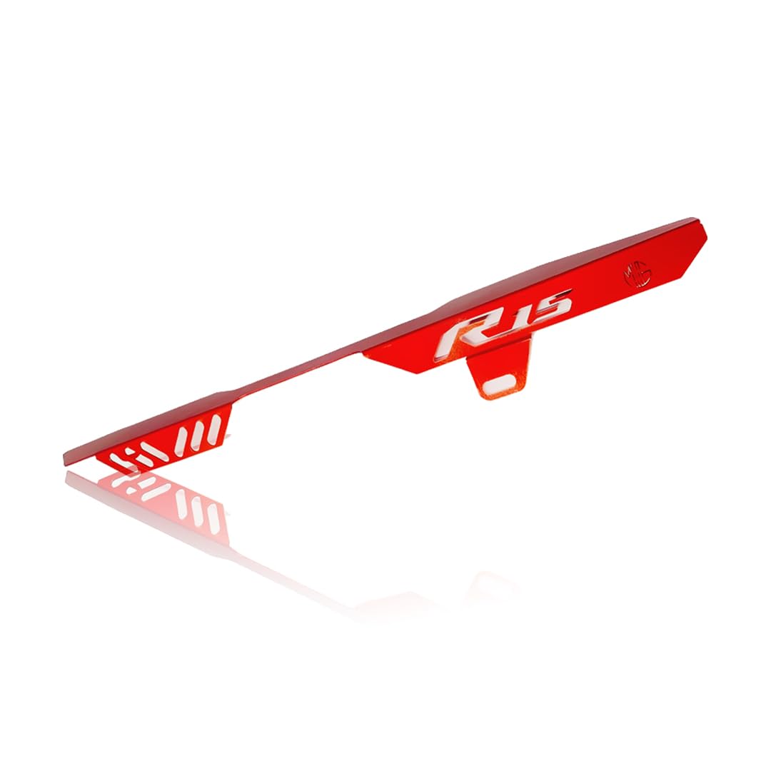 R15 V3 Bike Chain Cover - Durable and Lightweight Protector for Optimal Chain Performance | Easy Installation, Fits in R15 Model-Red - Moto Genius
