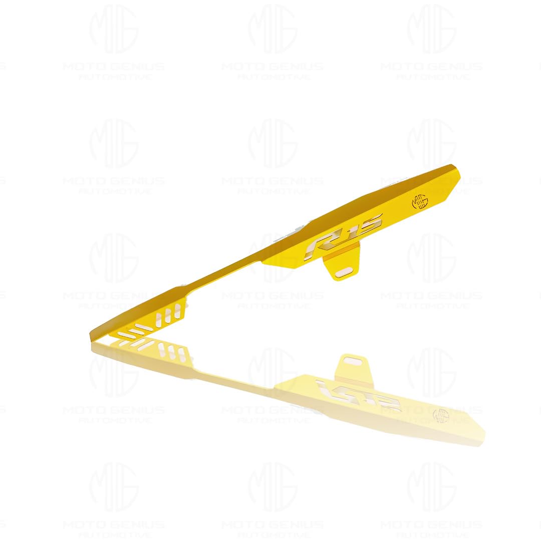 R15 V4 Bike Chain Cover - Durable and Lightweight Protector for Optimal Chain Performance | Easy Installation, Fits in R15 Model-Yellow - Moto Genius