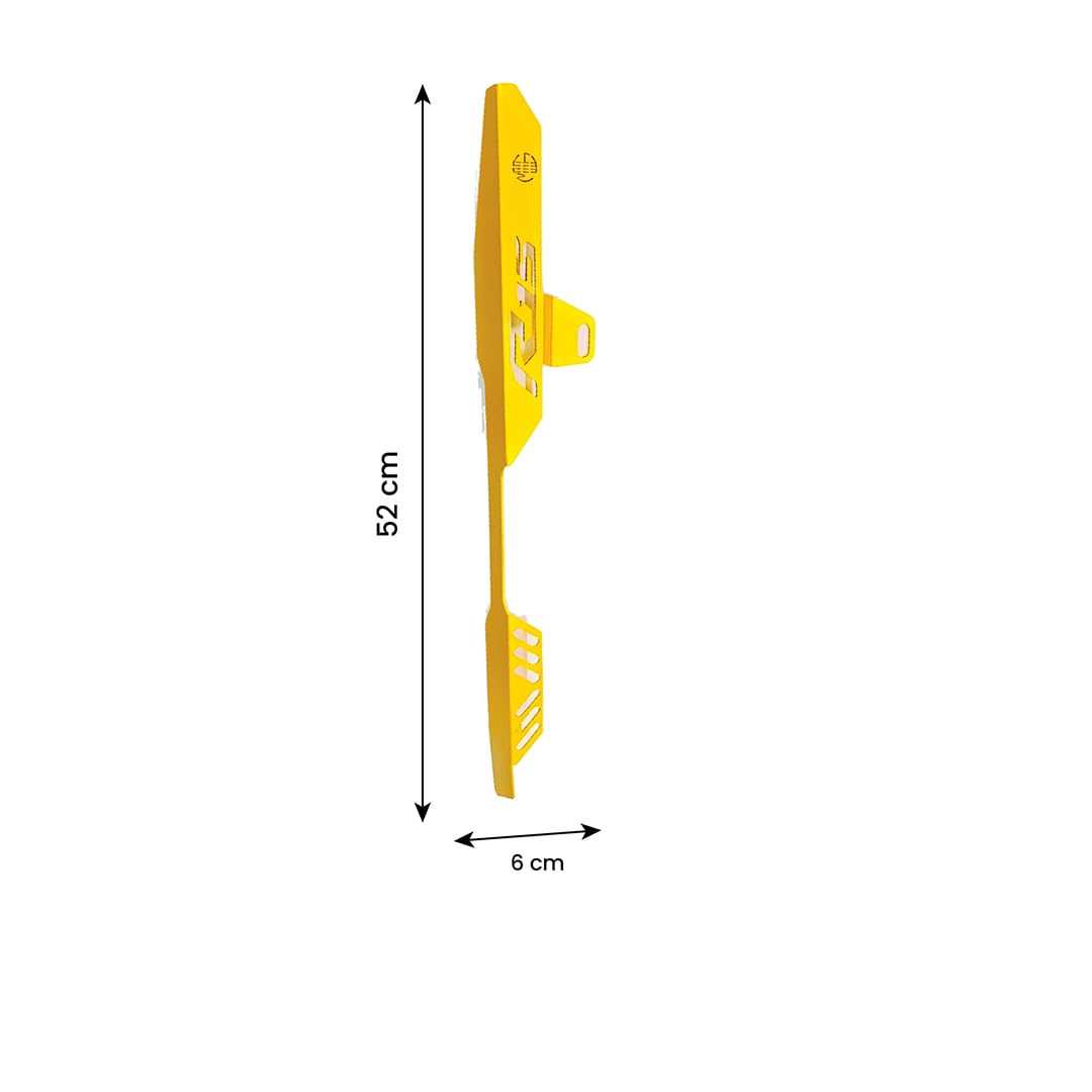 R15 V4 Bike Chain Cover - Durable and Lightweight Protector for Optimal Chain Performance | Easy Installation, Fits in R15 Model-Yellow - Moto Genius