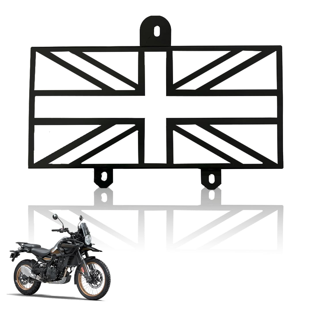 Radiator Guard for Himalayan 450 | Durable Metal Protector | Essential Accessory for Motorcycle Radiator Protection (Flag Design)-MS Flag Design - Moto Genius