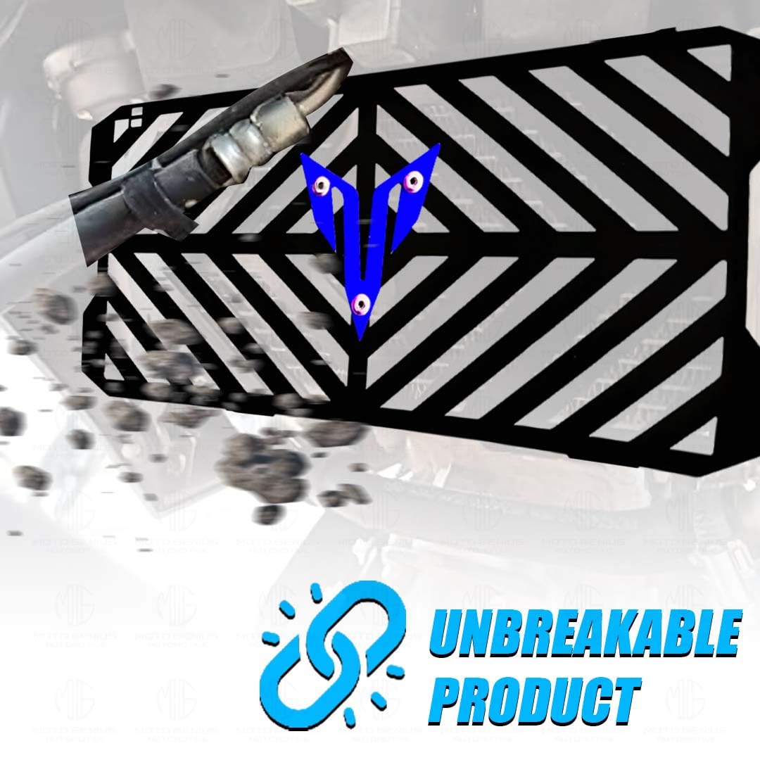 Radiator Guard for MT 15 | Durable Metal Protector |Essential Accessory for Motorcycle Radiator Protection-Blue - Moto Genius