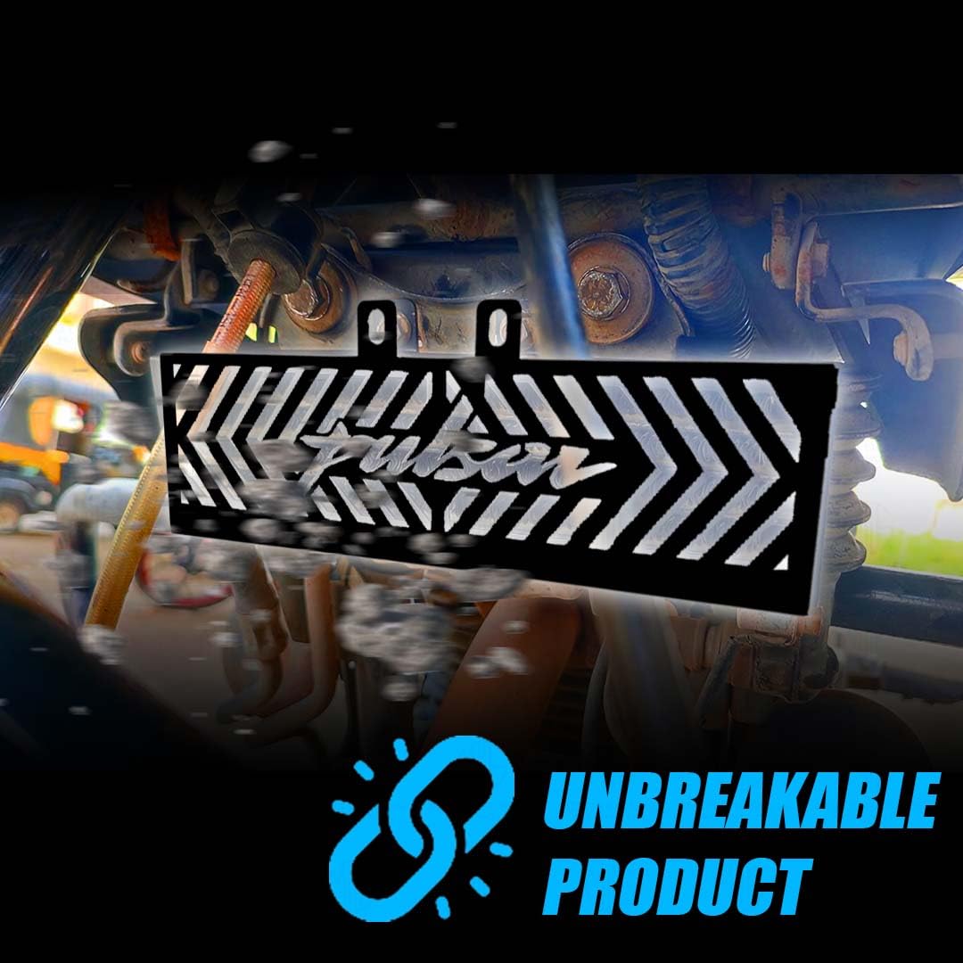 Radiator Guard for Pulsar 220F | Durable Metal Protector | Essential Accessory for Motorcycle Radiator Protection | Compatible with Pulsar 220F-Black - Moto Genius