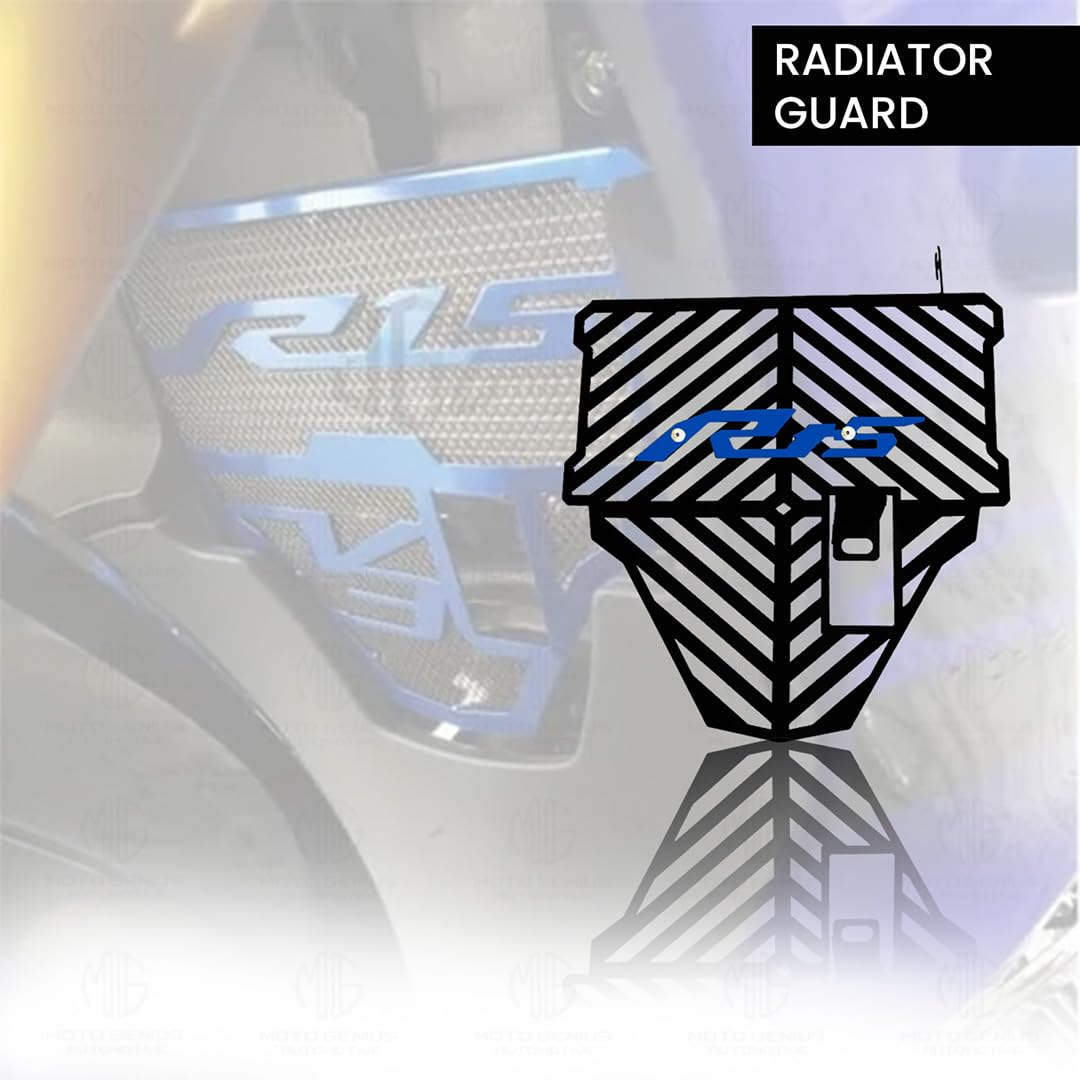 Radiator Guard for R15 V3 | Durable Metal Protector |Essential Accessory for Motorcycle Radiator Protection-Blue - Moto Genius
