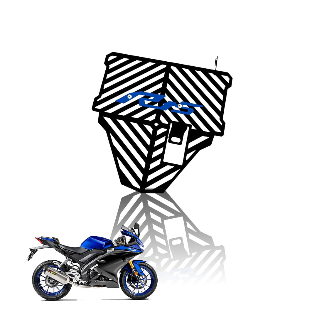 Radiator Guard for R15 V3 | Durable Metal Protector |Essential Accessory for Motorcycle Radiator Protection-Blue - Moto Genius