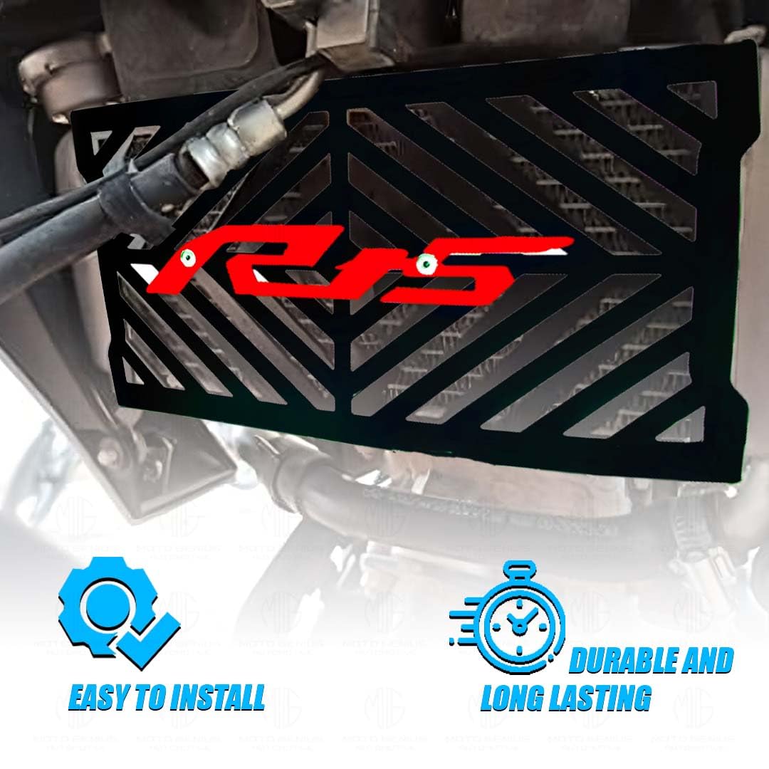 Radiator Guard for R15 V4| Durable Metal Protector |Essential Accessory for Motorcycle Radiator Protection-Red - Moto Genius