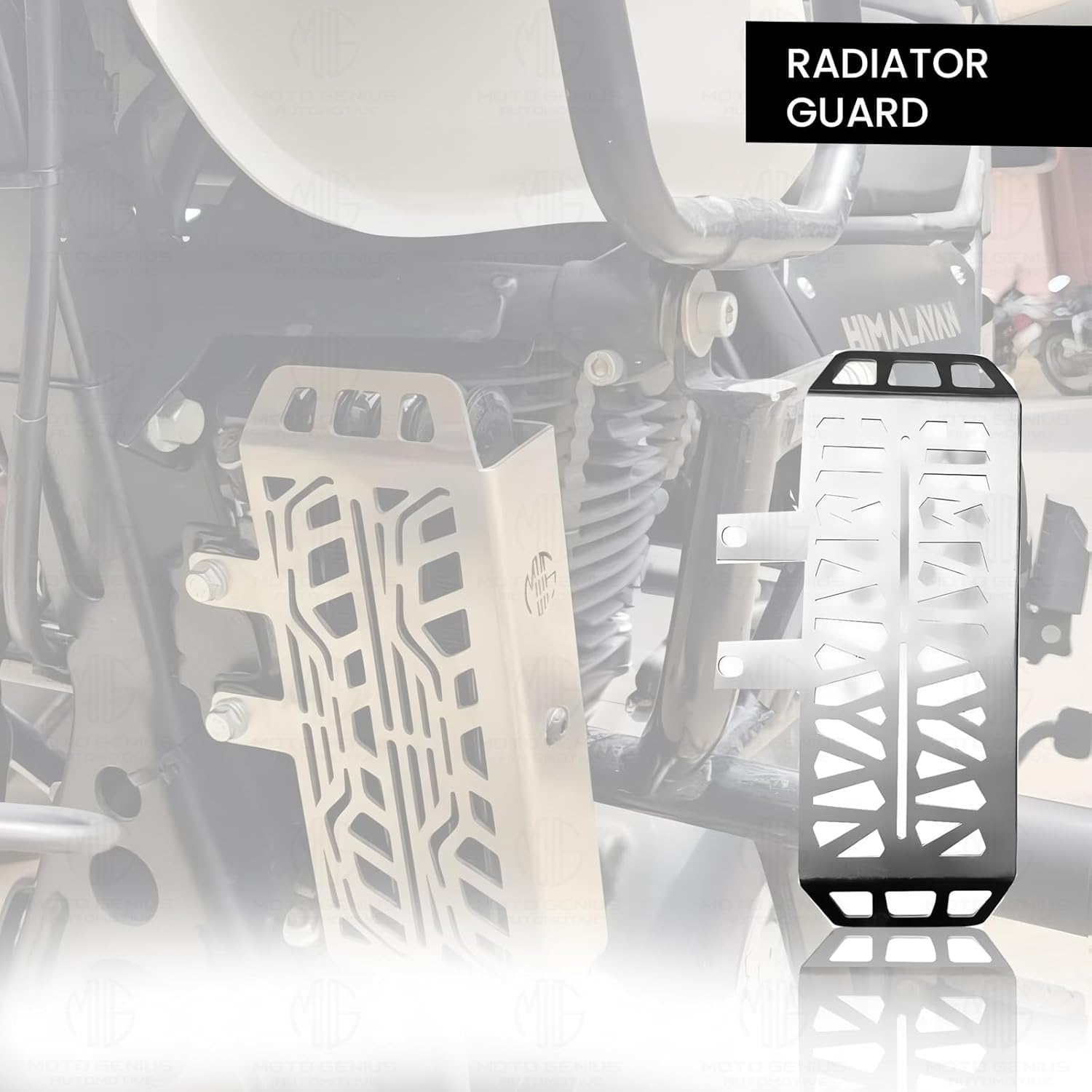 Radiator Guard for RE Himalayan BS3/BS4/BS6/Scram Motorbike | Durable Stainless Steel Protector |Essential Accessory for Motorcycle Radiator Protection (Himalayan)-Himal Design - Moto Genius