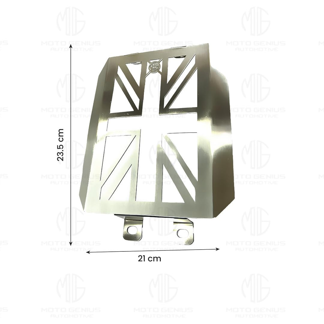 Radiator Guard for RE Super Meteor 650 | Durable Stainless Steel Protector |Essential Accessory for Motorcycle Radiator Protection (Honeycomb Design)-Honey - Moto Genius