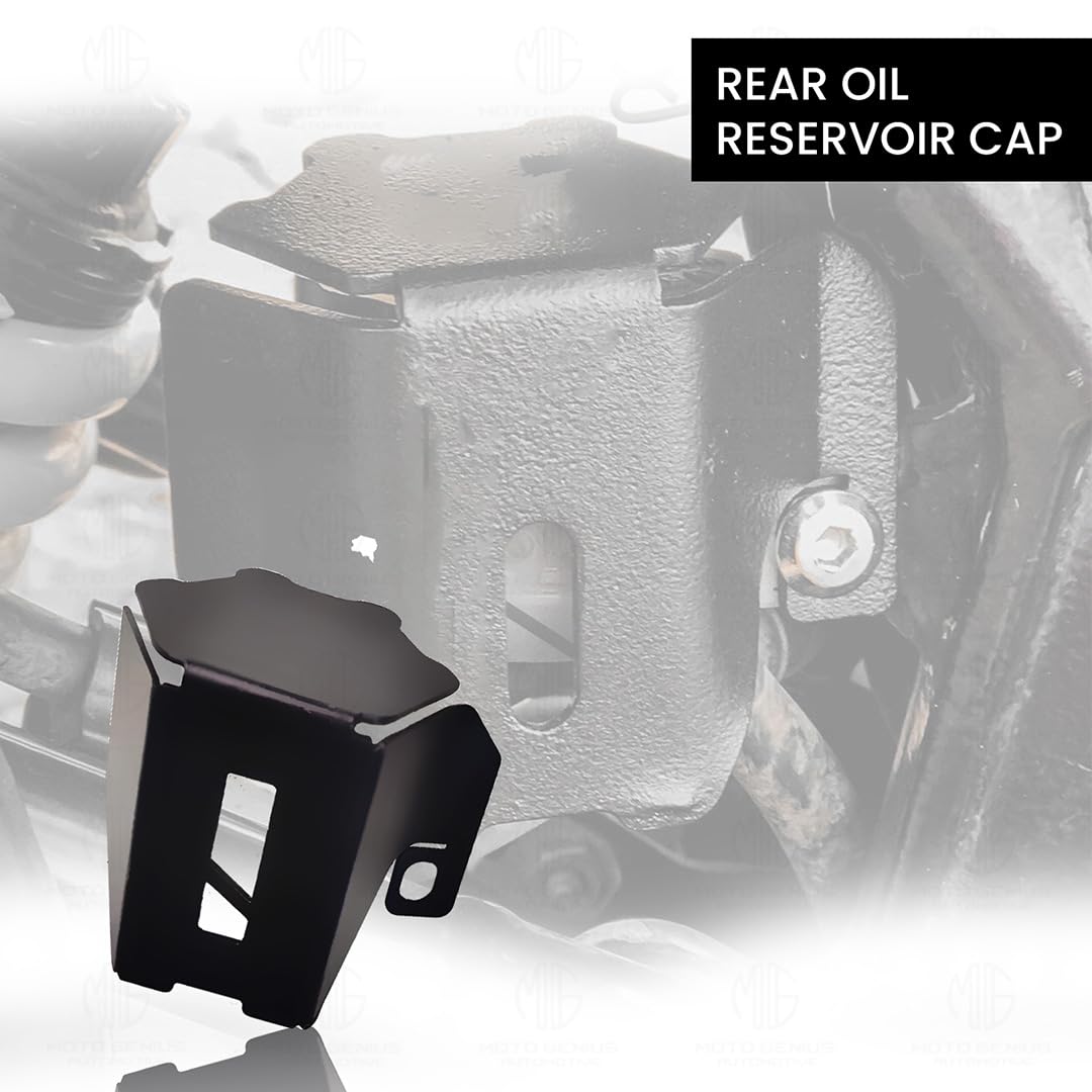 Rear Brake Oil Container Guard for KTM Adventure 250/390 ( ONLY FOR GEN 1 & 2 ) Motorbike | Durable Protection and Stylish Design for Motorcycles-Black - Moto Genius