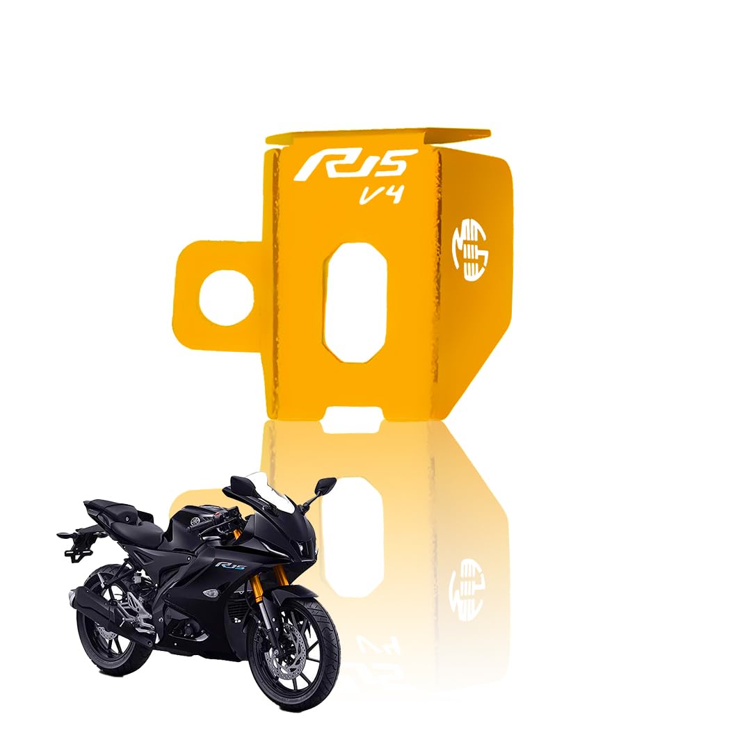 Rear Brake Oil Container Guard for R15 V4 | Durable Protection and Stylish Design for Motorcycles R15-V4-Gold - Moto Genius