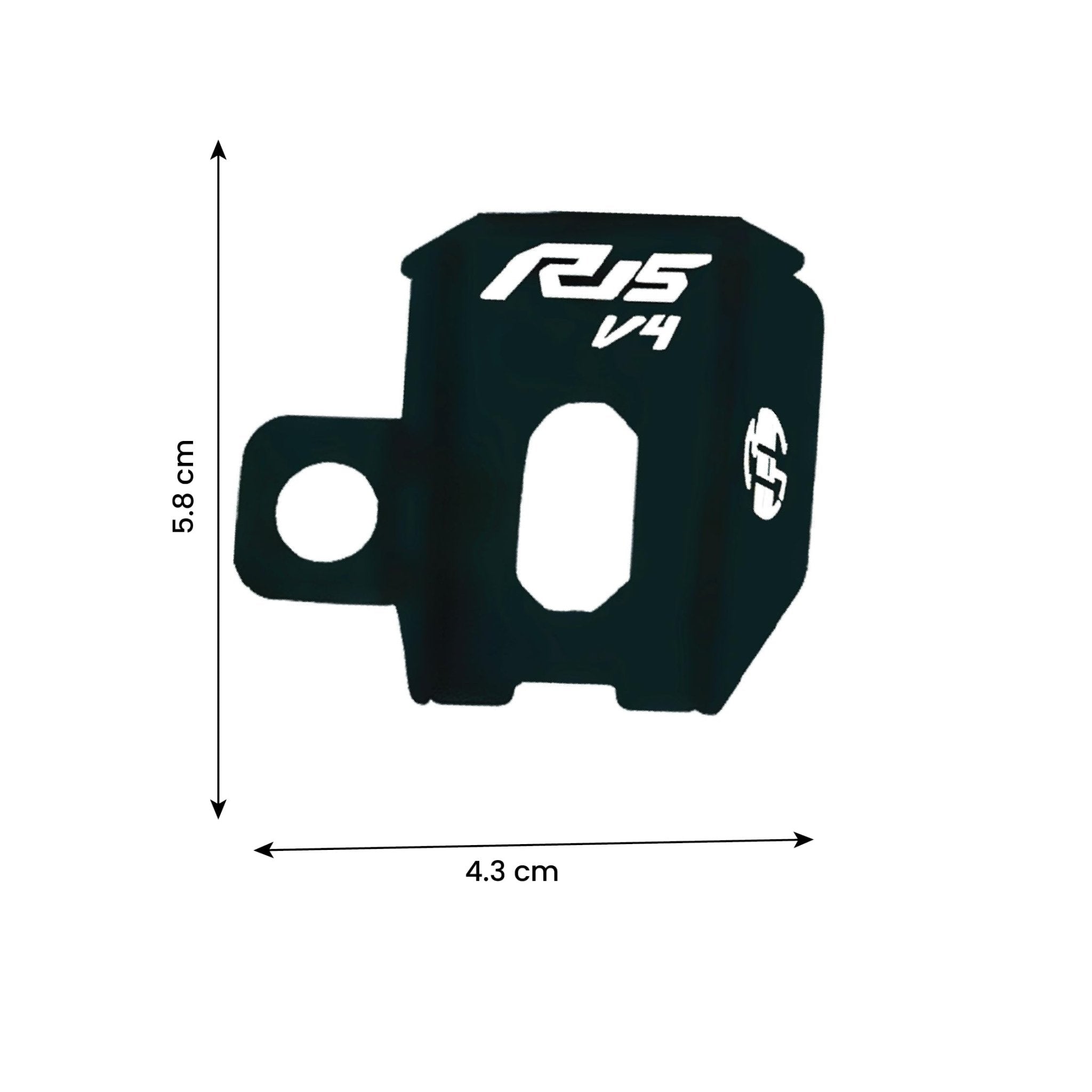 Rear Brake Oil Container Guard for R15 V4 | Durable Protection and Stylish Design for Motorcycles R15-V4-V4 Black - Moto Genius