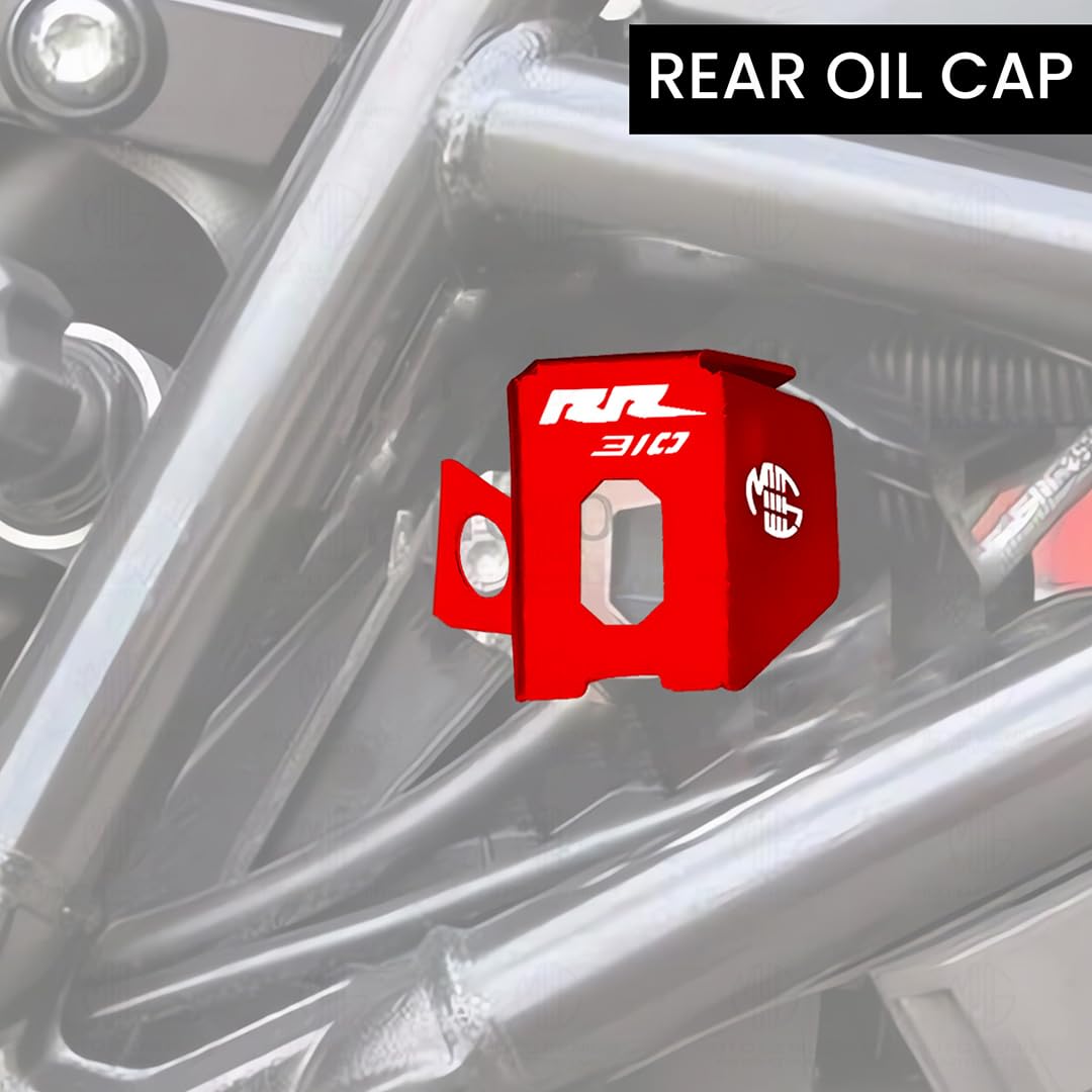 Rear Brake Oil Container Guard for RR310 Motorbike | Durable Protection and Stylish Design for Motorcycles-Gold - Moto Genius