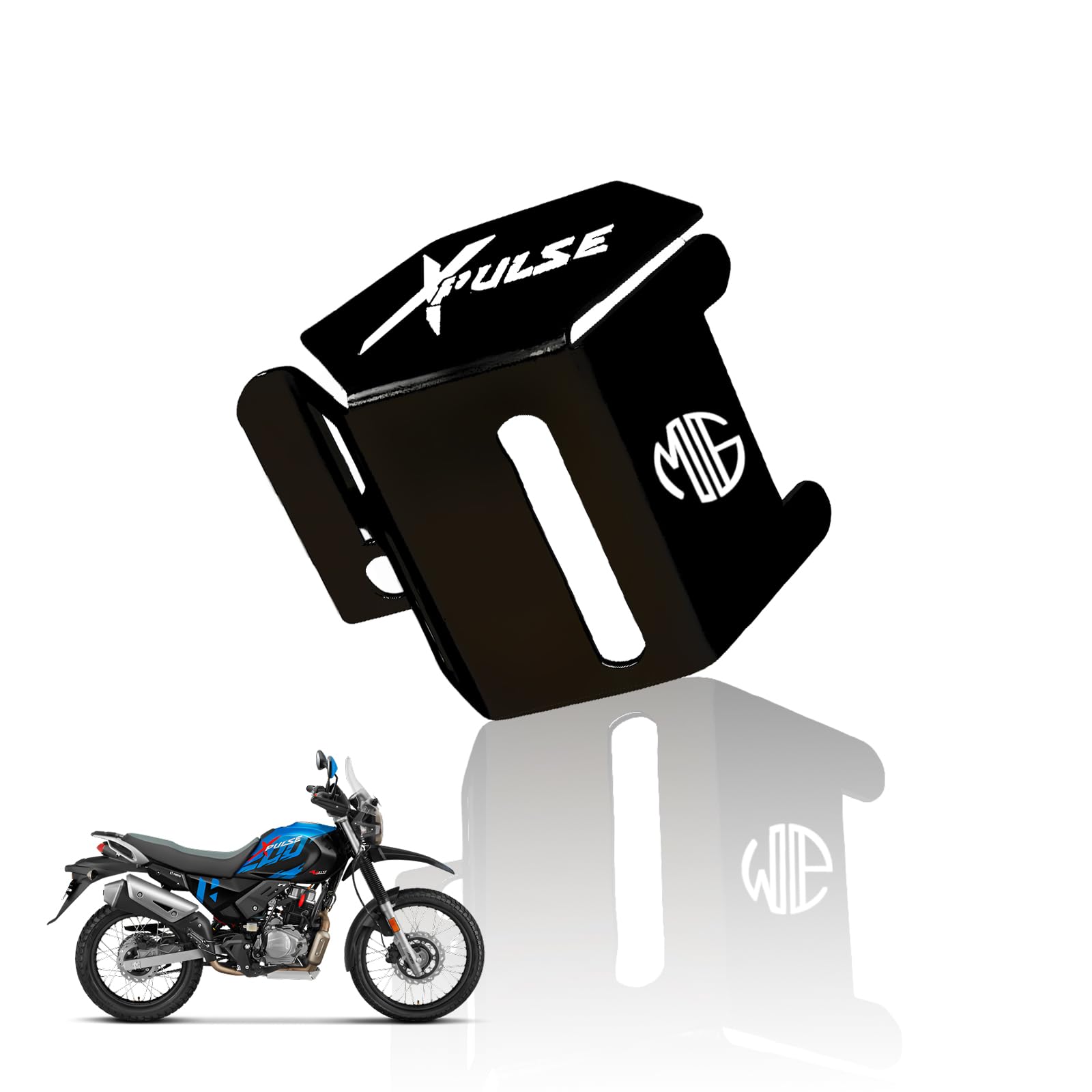 Rear Brake Oil Container Guard for Xpulse Motorbike | Durable Protection and Stylish Design for Motorcycles-Black - Moto Genius