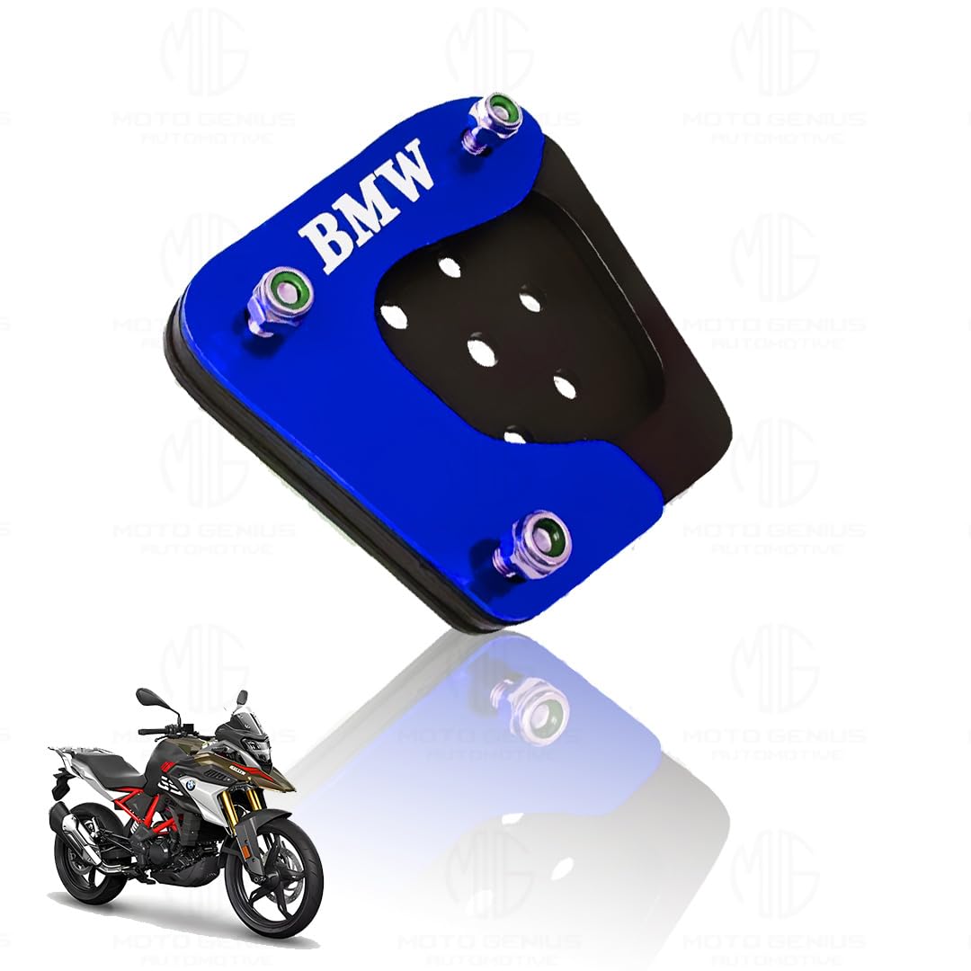 Side Stand Extender for G310GS Motorbike | Heavy Duty Parking Support and Stability Enhancer-Blue - Moto Genius