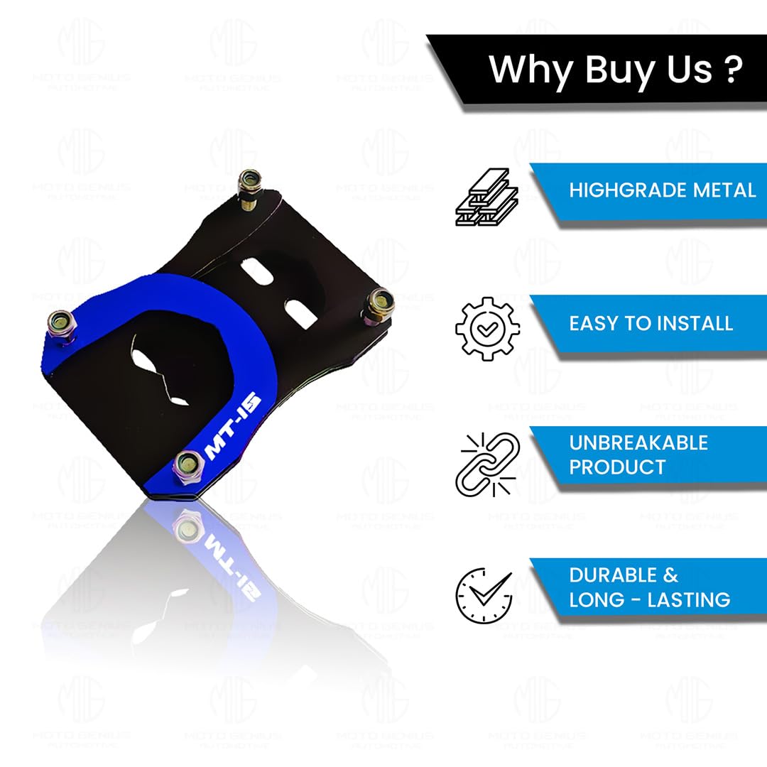 Side Stand Extender for MT 15 | Heavy Duty Parking Support and Stability Enhancer-Blue - Moto Genius