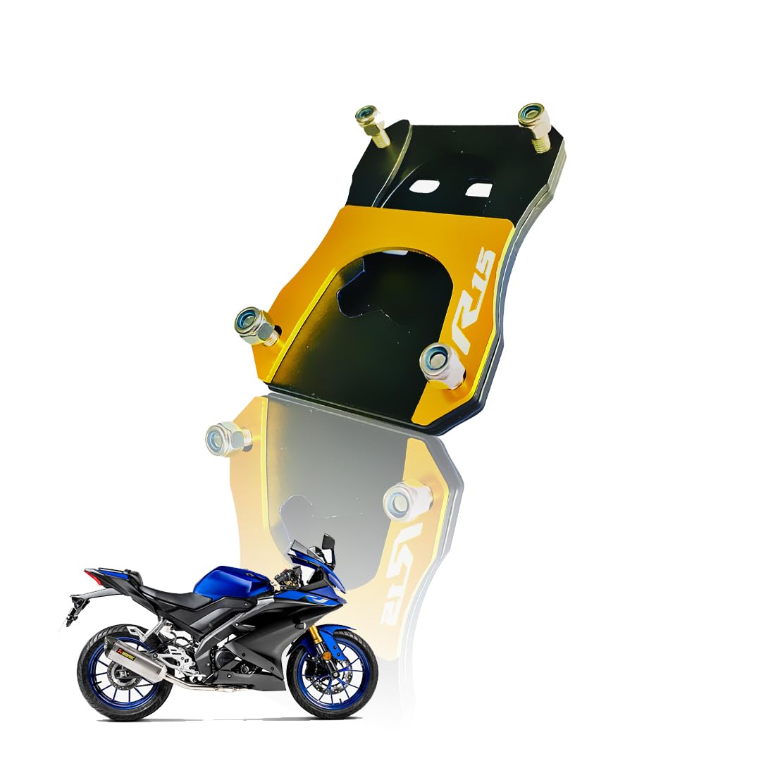 Side Stand Extender for R15 V3 | Heavy Duty Parking Support and Stability Enhancer-Yellow - Moto Genius