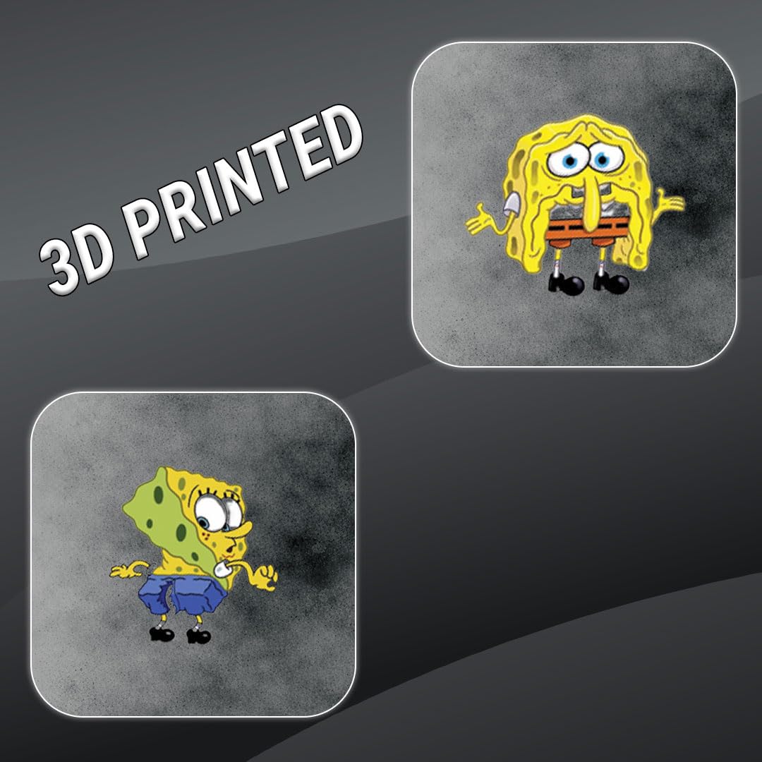 Spongebob Squarepants 3D Waterproof Vinyl Stickers Self Adhesive Cartoon Decal for Laptop Mobile Phone Helmet Bike Car Notebook Water Bottle Aesthetic Cartoon Stickers - Moto Genius