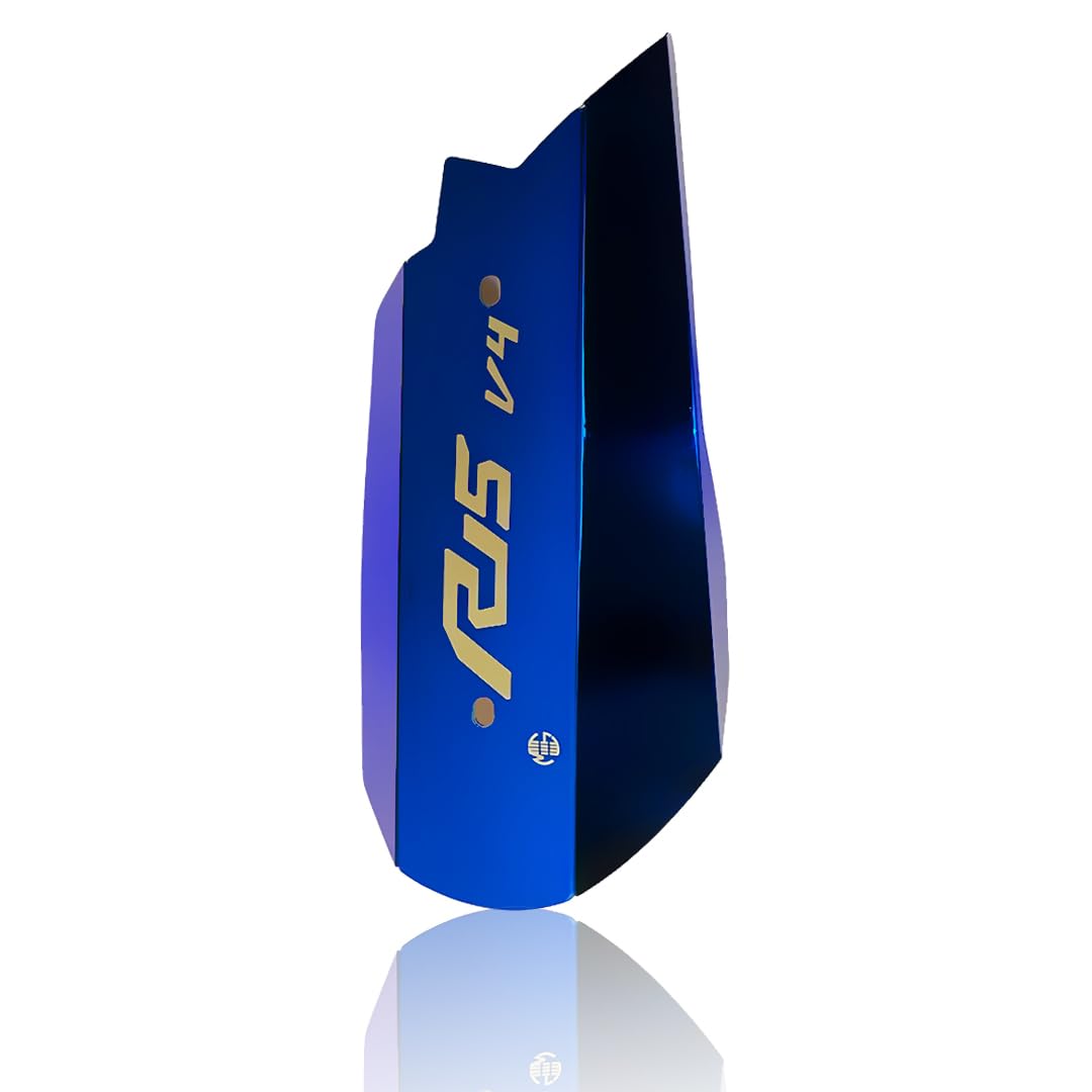 Stainless Steel Exhaust Cover Silencer Protector for R15 V4 | Premium Exhaust Heat Shield Protector for Enhanced Durability and Style | Easy Installation-Blue - Moto Genius