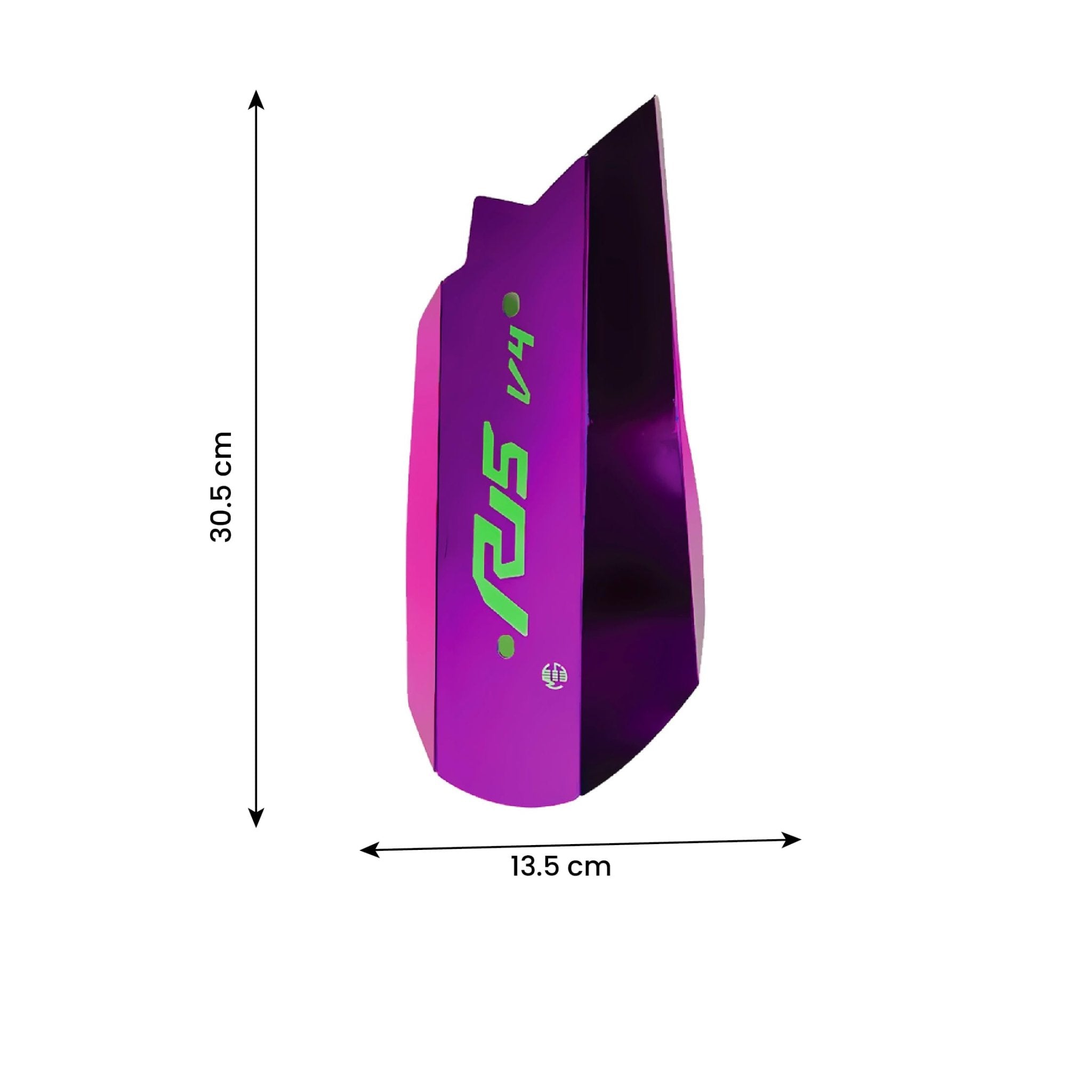 Stainless Steel Exhaust Cover Silencer Protector for R15 V4 | Premium Exhaust Heat Shield Protector for Enhanced Durability and Style | Easy Installation-Purple - Moto Genius