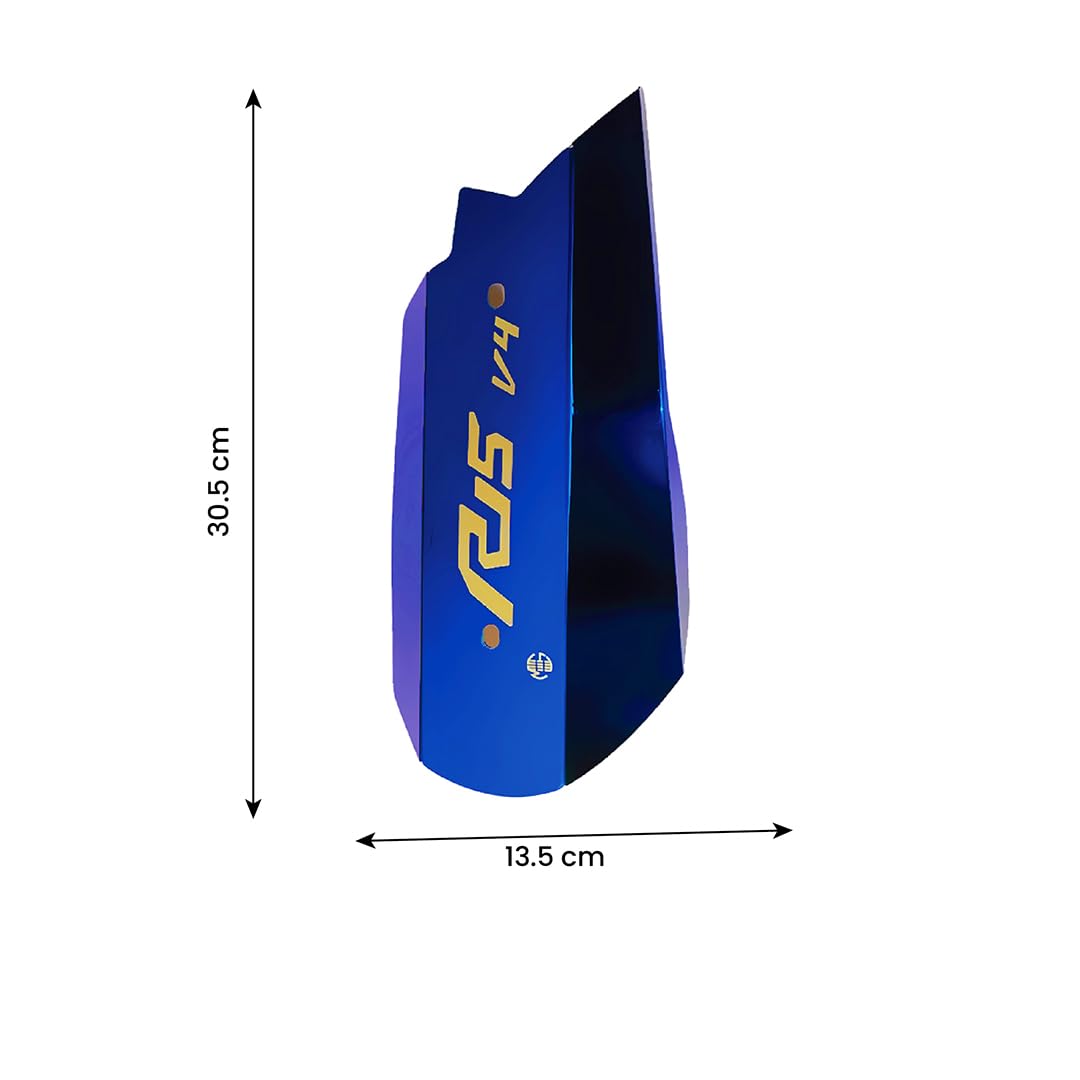 Stainless Steel Exhaust Cover Silencer Protector for R15 V4 | Premium Exhaust Heat Shield Protector for Enhanced Durability and Style | Easy Installation-Blue - Moto Genius