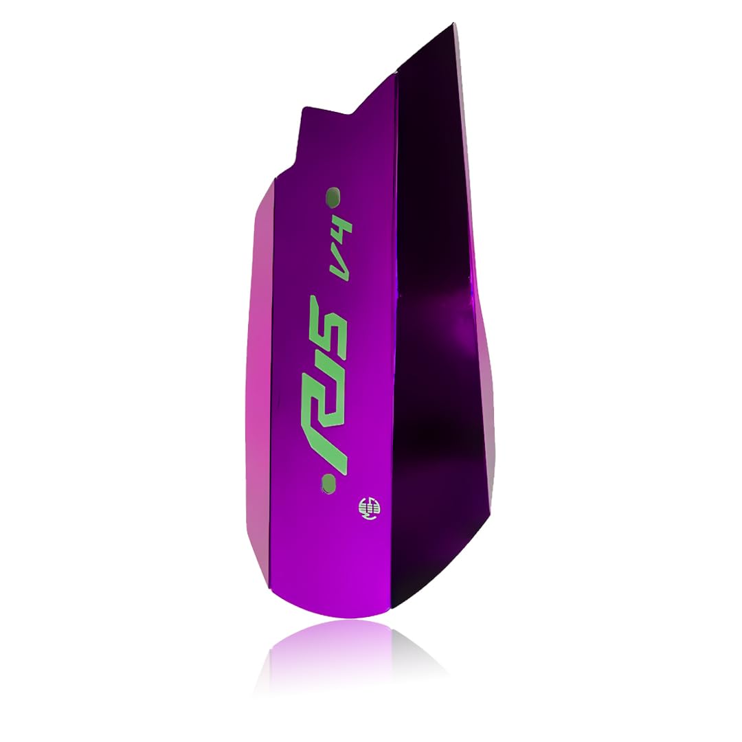 Stainless Steel Exhaust Cover Silencer Protector for R15 V4 | Premium Exhaust Heat Shield Protector for Enhanced Durability and Style | Easy Installation-Purple - Moto Genius