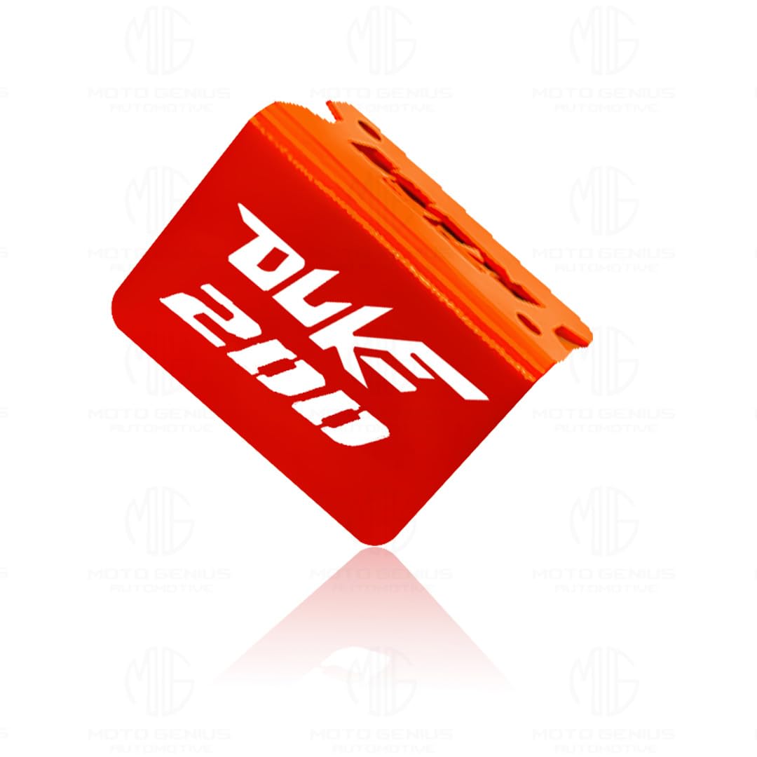 Stainless Steel Front Disc Brake Fluid Reservoir Oil Cap for KTM Duke 200 Motorbike Replacement for Enhanced Durability and Performance-Orange - Moto Genius
