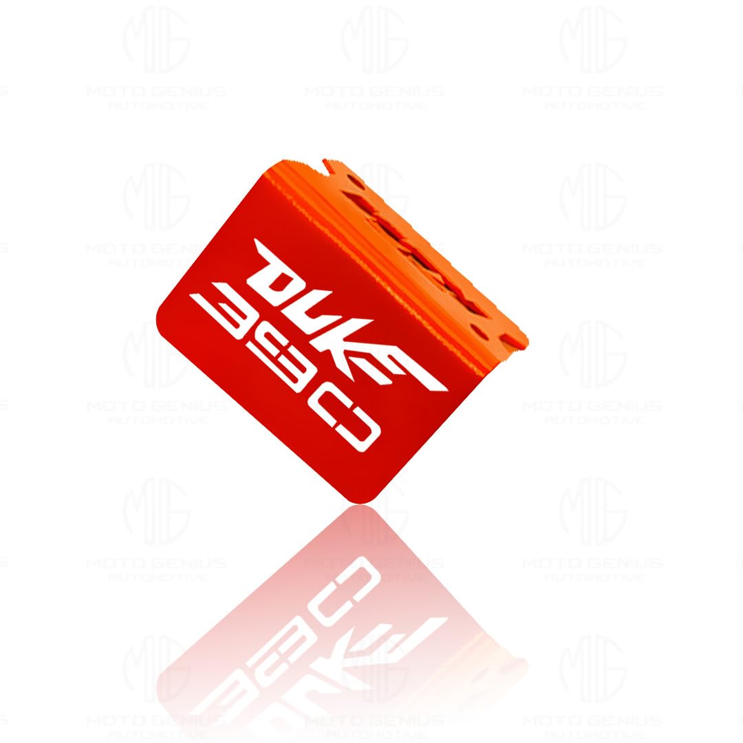Stainless Steel Front Disc Brake Fluid Reservoir Oil Cap for KTM Duke 390 Motorbike Replacement for Enhanced Durability and Performance-Orange - Moto Genius