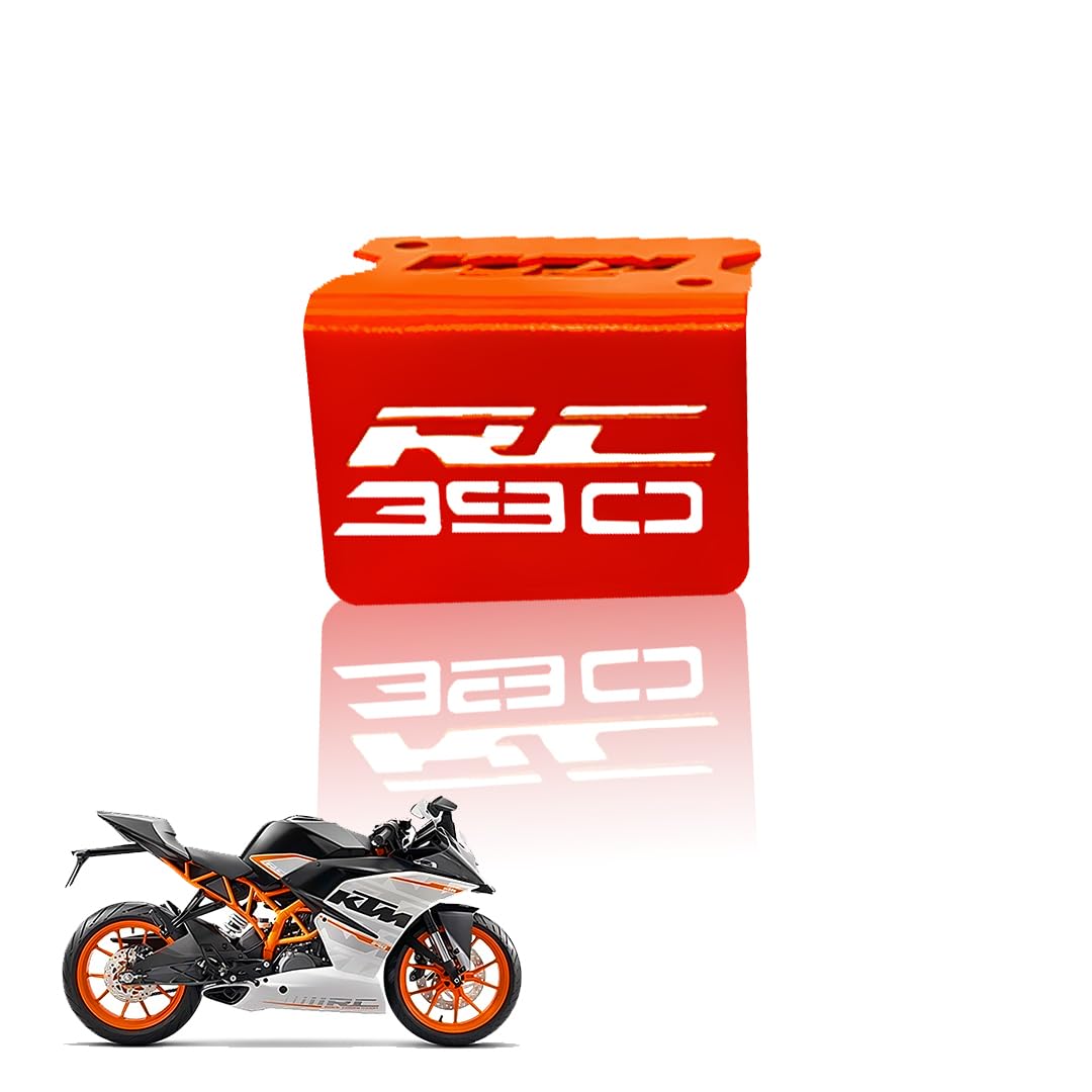 Stainless Steel Front Disc Brake Fluid Reservoir Oil Cap for KTM RC 390 Motorbike Replacement for Enhanced Durability and Performance-Orange - Moto Genius