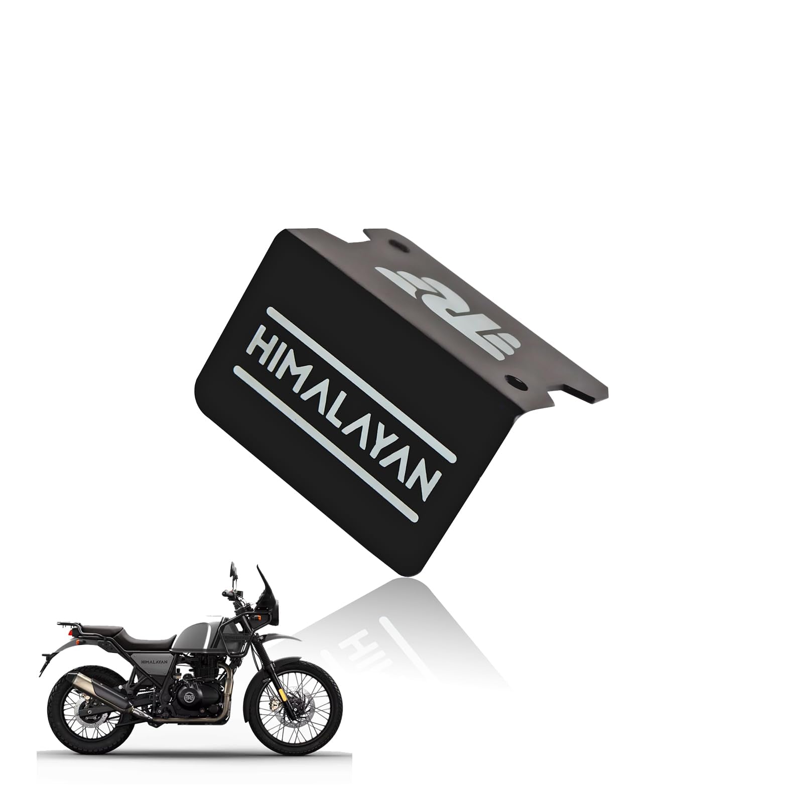 Stainless Steel Front Disc Brake Fluid Reservoir Oil Cap for RE Himalayan BS3/BS4/BS6/Scram Motorbike | Replacement for Enhanced Durability and Performance-Black - Moto Genius