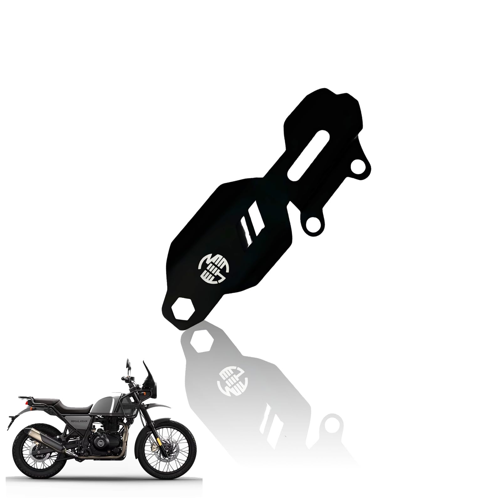 Stainless Steel Master Cylinder Guard for RE Himalayan BS3/BS4/BS6/Scram Motorbike | Impact-Resistant Protection for Motorcycle Brake Systems-Black - Moto Genius