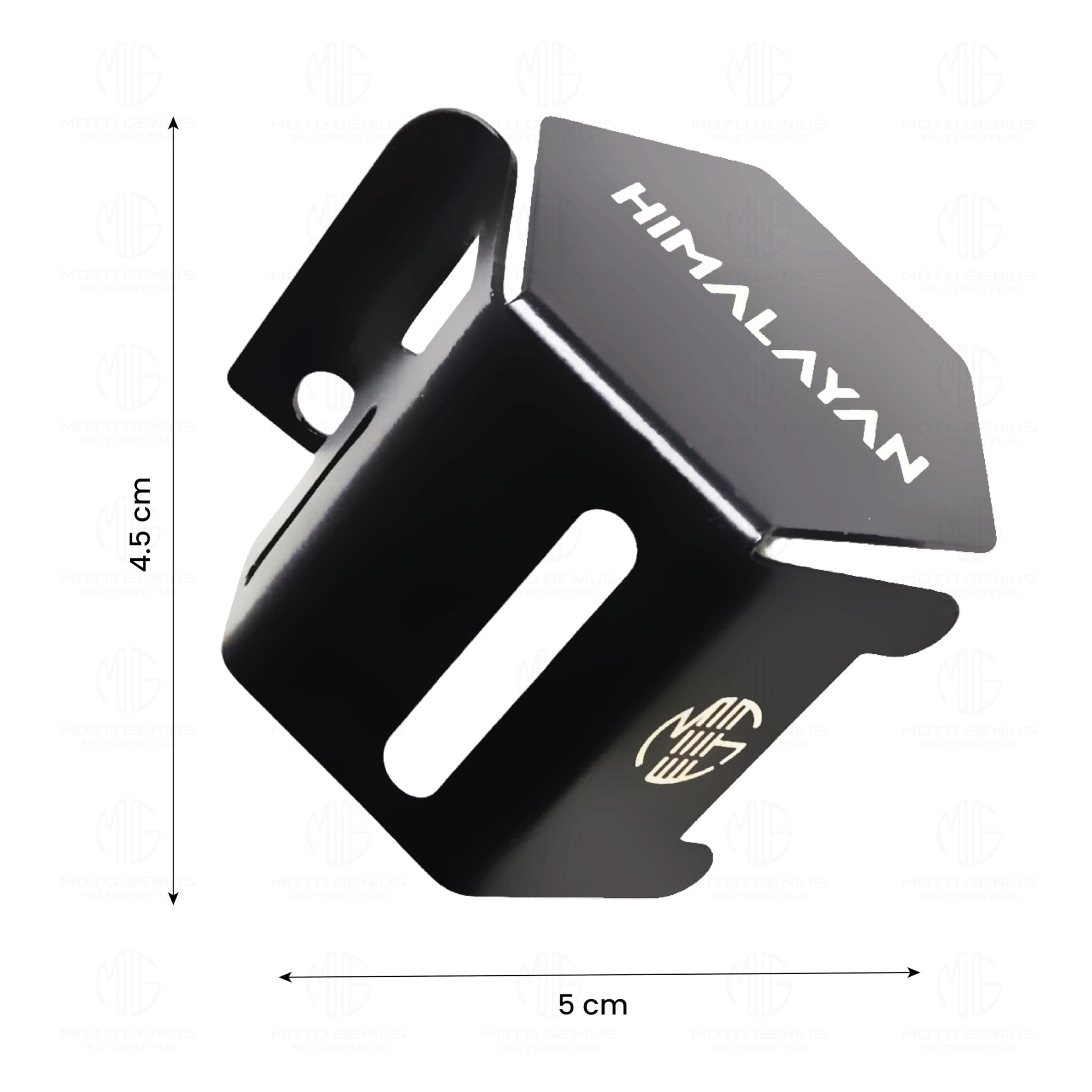 Stainless Steel Rear Brake Oil Container Guard, Premium Finish, for RE Himalayan BS3/BS4/BS6/Scram Motorbike-Black - Moto Genius