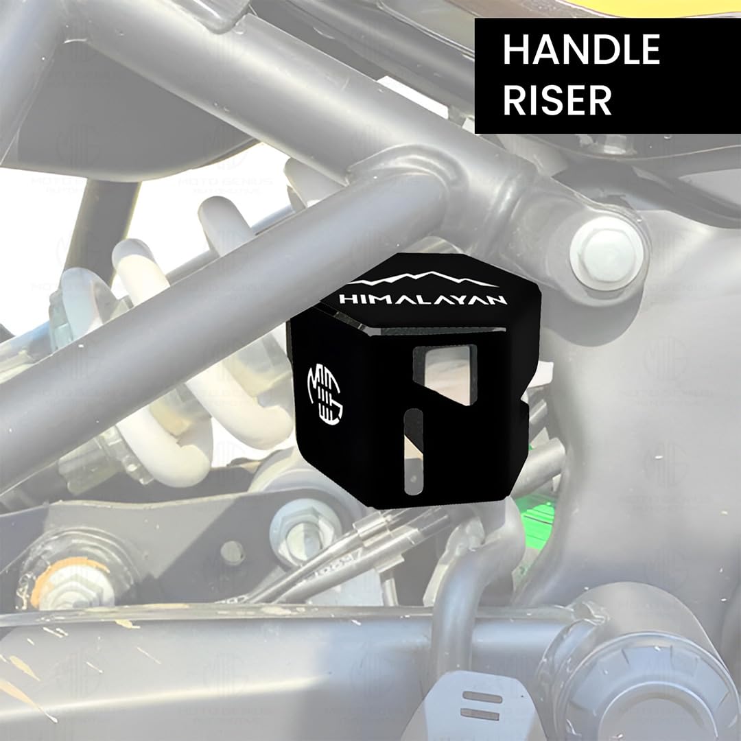 Stainless Steel Rear Brake Oil Reservoir Guard for RE Himalayan 450 | Durable Protection-Black - Moto Genius
