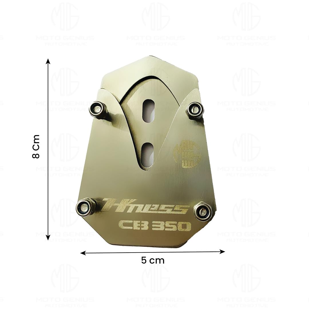 Stainless Steel Side Stand Extender for Honda Hnees CB 350 | Heavy Duty Parking Support and Stability Enhancer - Moto Genius