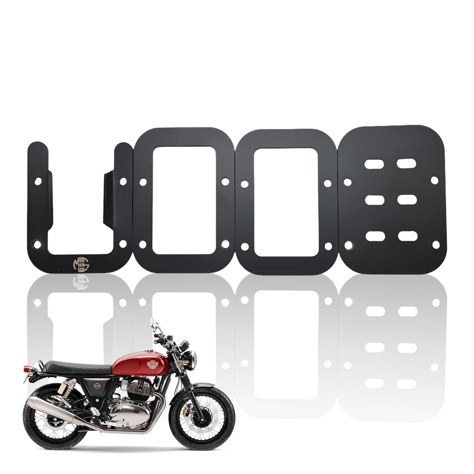 Stainless Steel Side Stand Extender for RE Interceptor | Heavy Duty Parking Support and Stability Enhancer-Black - Moto Genius