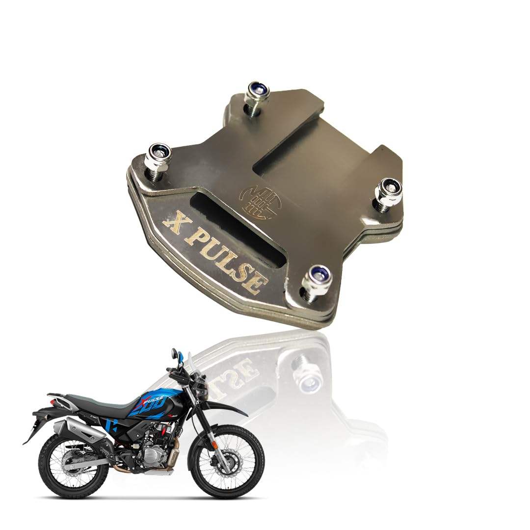 Stainless Steel Side Stand Extender for Xpulse | Heavy Duty Parking Support and Stability Enhancer-Silver - Moto Genius