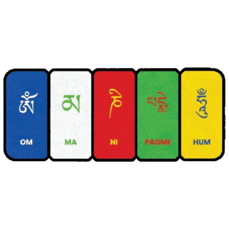 Tibatan-Prayer-Flag 3D Vinyl Sticker Waterproof Decals for Motorcycle, Helmet & Laptop | Edgy Aesthetic Stickers for Bikes and cars - Moto Genius