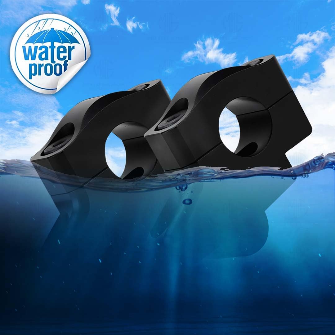 Universal Aluminium Pull Back/Off Set Handlebar Risers for Motorbike | Adjustable Height and Angle, Lightweight, Durable, Easy Installation-Black - Moto Genius