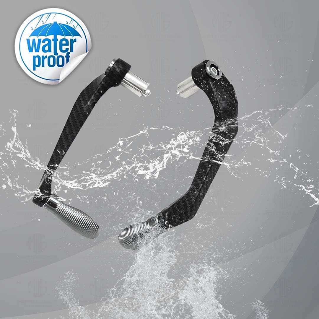 Universal CNC Handlebar Brake Clutch Lever Protector Guard for Motorcycles & Bikes | Durable and Stylish-Grey - Moto Genius