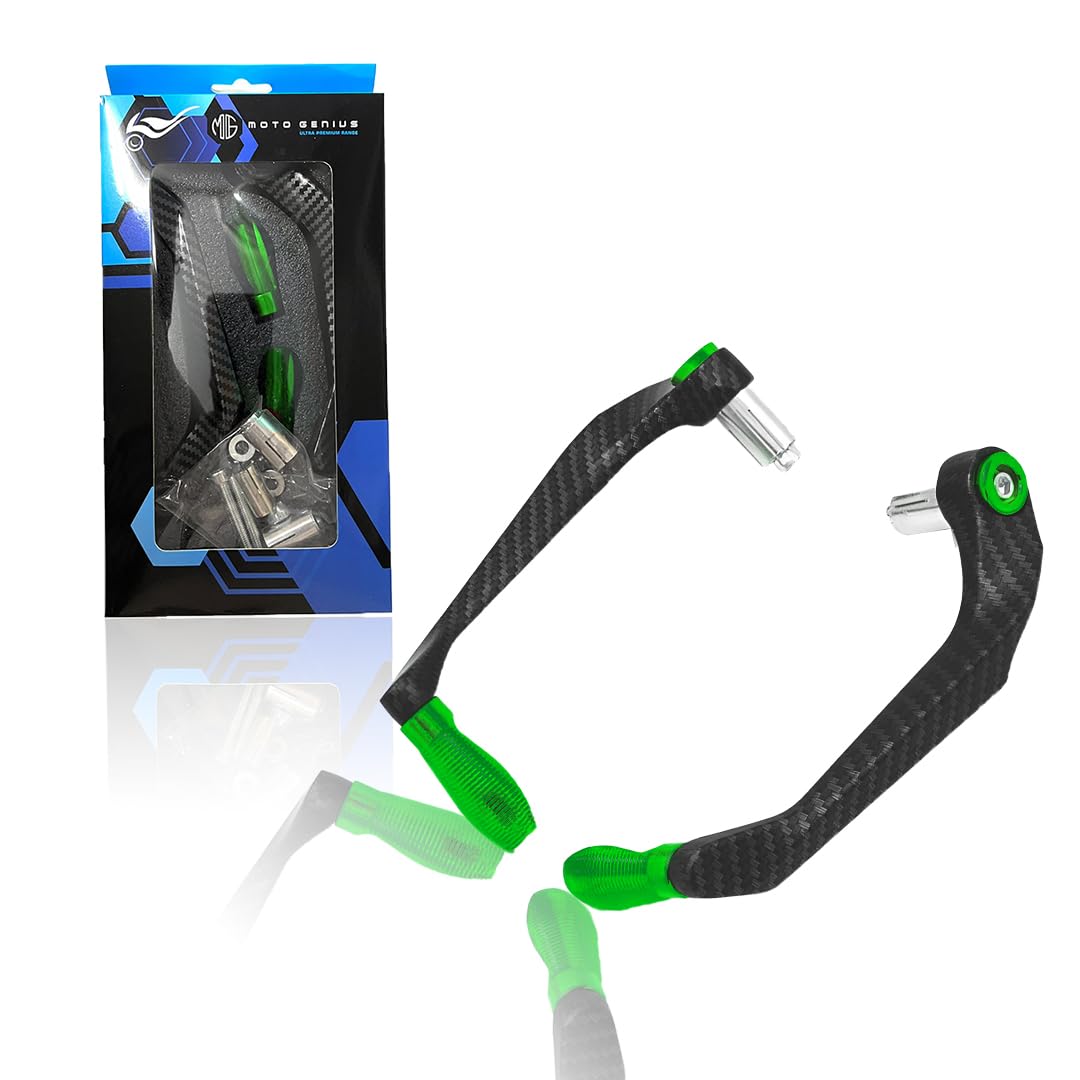 Universal CNC Handlebar Brake Clutch Lever Protector Guard for Motorcycles & Bikes | Durable and Stylish-Green - Moto Genius