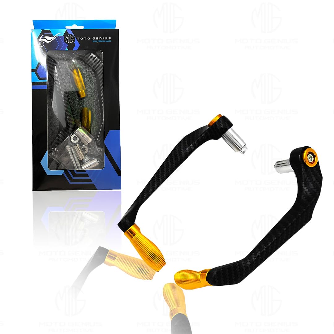 Universal CNC Handlebar Brake Clutch Lever Protector Guard for Motorcycles & Bikes | Durable and Stylish-Gold - Moto Genius
