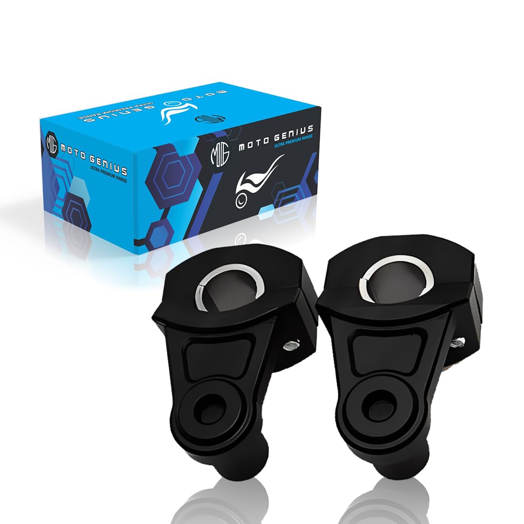 Universal Handlebar Riser | Handle Clamps Riser for All Bikes | Handlebar Riser Kit-Black - Moto Genius